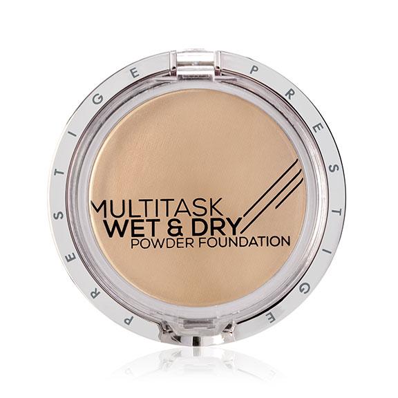 PRESTIGE COSMETICS Multitask Wet/Dry Powder Foundation - Natural Beige (WD-05A) - ADDROS.COM